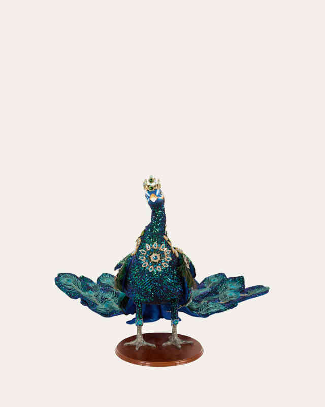 Jeweled Peacock Collectible Figurine